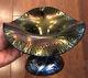 Early Elaine Hyde Hyper Iridescent Pulled Jack in the Pulpit Free Form Vase 1979