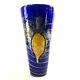 Egermann Jiri Suhajek Cobalt Glass Vase Cased Pulled 11 Contemporary Modern