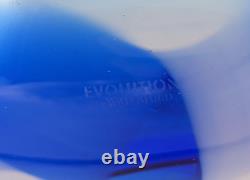 Elegant Cobalt Blue Glass Vase Waterford Evolution Collection