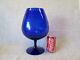 Empoli Italian Glass COBALT BLUE Brandy Snifter Fish Bowl Compote Bowl Vase