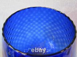 Empoli Italian Glass COBALT BLUE Brandy Snifter Fish Bowl Compote Bowl Vase