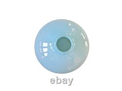 Empoli MCM Italian Opalino Robin's Egg Blue Cased Glass Vase 10 Statement