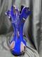 Essie Zareh Baijann Cobalt Blue Glass Blown Vase
