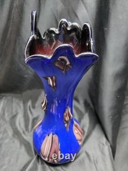 Essie Zareh Baijann Cobalt Blue Glass Blown Vase