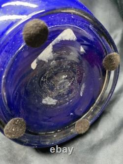 Essie Zareh Baijann Cobalt Blue Glass Blown Vase