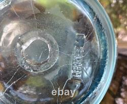 Essie Zareh Jack in the Pulpit Art Glass Vase Transparent Blue with Spots