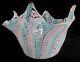 Exceptional & Very Large Fratelli Toso Murano Handkerchief Art Glass Vase Bowl