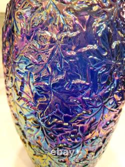 Extremely Rare- Glass Eye Studio Lakeside Blue 5000 Maple Leaf Vase New Extremely Rare- Glass Eye Studio Lakeside Blue 5000 Maple Leaf Vase New