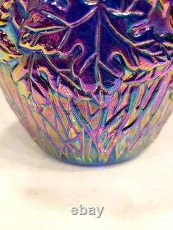 Extremely Rare- Glass Eye Studio Lakeside Blue 5000 Maple Leaf Vase New Extremely Rare- Glass Eye Studio Lakeside Blue 5000 Maple Leaf Vase New