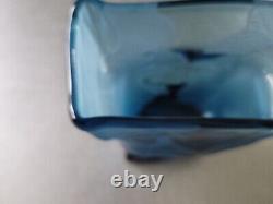 Extremely Rare Vintage Karlin Rushbrooke Double Sided Abstract Blue Vase Signed