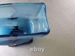 Extremely Rare Vintage Karlin Rushbrooke Double Sided Abstract Blue Vase Signed