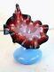 FRENCH ART GLASS JACK IN THE PULPIT VASE BLUE OPALESCENT c. 1880