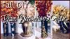 Fall Glam Home Decor Diy 4 Decorative Glass Vases Using Dollar Tree U0026 Thrift Store Items