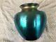 Family Heirloom Frederick Carder Steuben Cobalt Aurene Signed Oil Jar Vase