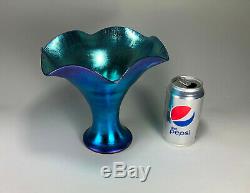 Fantastic STEUBEN Carder era BLUE Aurene Vase Shape No. 723