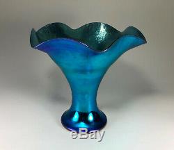 Fantastic STEUBEN Carder era BLUE Aurene Vase Shape No. 723