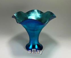 Fantastic STEUBEN Carder era BLUE Aurene Vase Shape No. 723