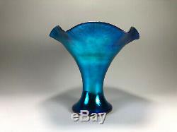 Fantastic STEUBEN Carder era BLUE Aurene Vase Shape No. 723