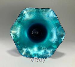 Fantastic STEUBEN Carder era BLUE Aurene Vase Shape No. 723