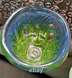 Fantastic Vintage Uranium Sommerso Glass Vase