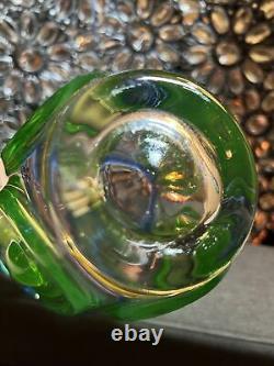 Fantastic Vintage Uranium Sommerso Glass Vase