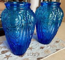 Fantastic pair Of 1930's Julius Stolle Art Deco Vases