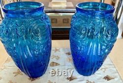 Fantastic pair Of 1930's Julius Stolle Art Deco Vases
