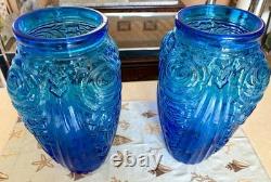 Fantastic pair Of 1930's Julius Stolle Art Deco Vases