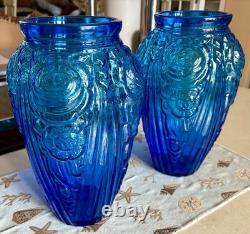 Fantastic pair Of 1930's Julius Stolle Art Deco Vases