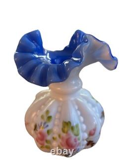 Fenton 2006 Blue Charleton Garden Vase