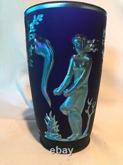 Fenton Art Glass 2006 Connoisseur Collection Favrene Seasons Vase