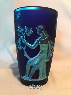 Fenton Art Glass 2006 Connoisseur Collection Favrene Seasons Vase