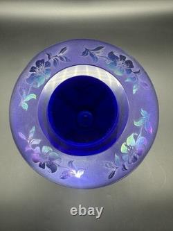 Fenton Art Glass Limited Edition 1996 Favrene Cut-Back Vase