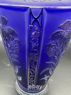 Fenton Art Glass Limited Edition 1996 Favrene Cut-Back Vase