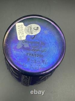 Fenton Art Glass Limited Edition 1996 Favrene Cut-Back Vase