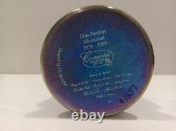 Fenton BLUE FAVRENE At Woodlands Edge Don Fenton Memorial Centennial Vase MINT