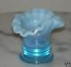 Fenton Blue Opalescent Miniature Vase