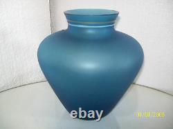 Fenton Indigo Blue Vase # 8817 VX