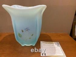 Fenton Teal 7 Vase Shelley's Keepsakes QVC LE 36/150 NIB signed K Brightbill