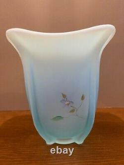 Fenton Teal 7 Vase Shelley's Keepsakes QVC LE 36/150 NIB signed K Brightbill