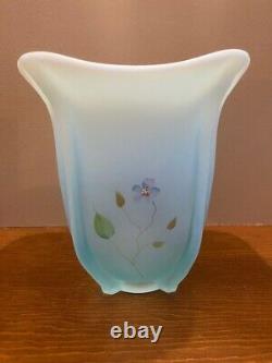 Fenton Teal 7 Vase Shelley's Keepsakes QVC LE 36/150 NIB signed K Brightbill