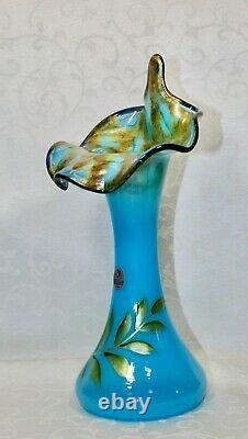 Fenton, Tulip Vase, Sky Blue Glass, Connoisseur Collection 2007, Limited Ed