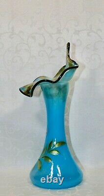 Fenton, Tulip Vase, Sky Blue Glass, Connoisseur Collection 2007, Limited Ed