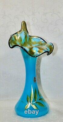 Fenton, Tulip Vase, Sky Blue Glass, Connoisseur Collection 2007, Limited Ed