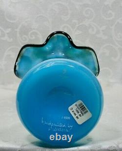 Fenton, Tulip Vase, Sky Blue Glass, Connoisseur Collection 2007, Limited Ed