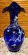 FentonCOBALT BLUE HP VASE WithFROG/DRAGONFLY/POND100 Anniversary Piece 2005