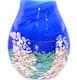 Fields And Fields 2004 Signed Blown Art Glass Vase Blue Monet Landscape Series