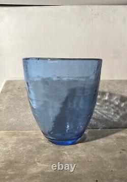 Fire And Light Recycled Glass Rare Cobalt Metro Vase