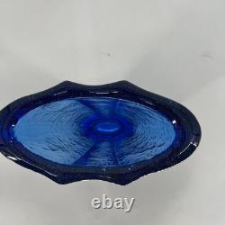 Fire & Light Aurora Vase Recycled Glass Cobalt Blue Artsy Collectible