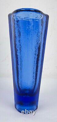 Fire & Light Recycled Glass Aurora Vase Cobalt
